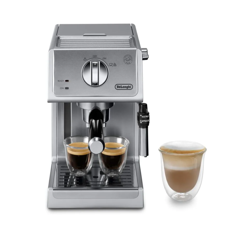Delonghi Cafetera Espresso y Capuchino color plateado ECP3630