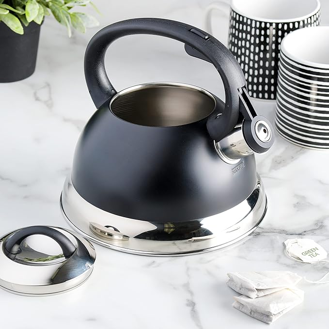 Tetera de acero inoxidable negro mate