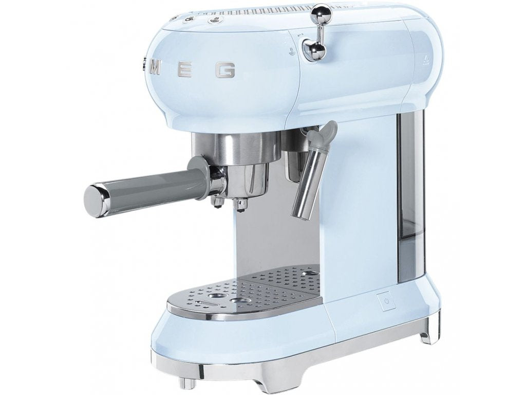 Espresso Coffee Machine Smeg Color Azul Pastel