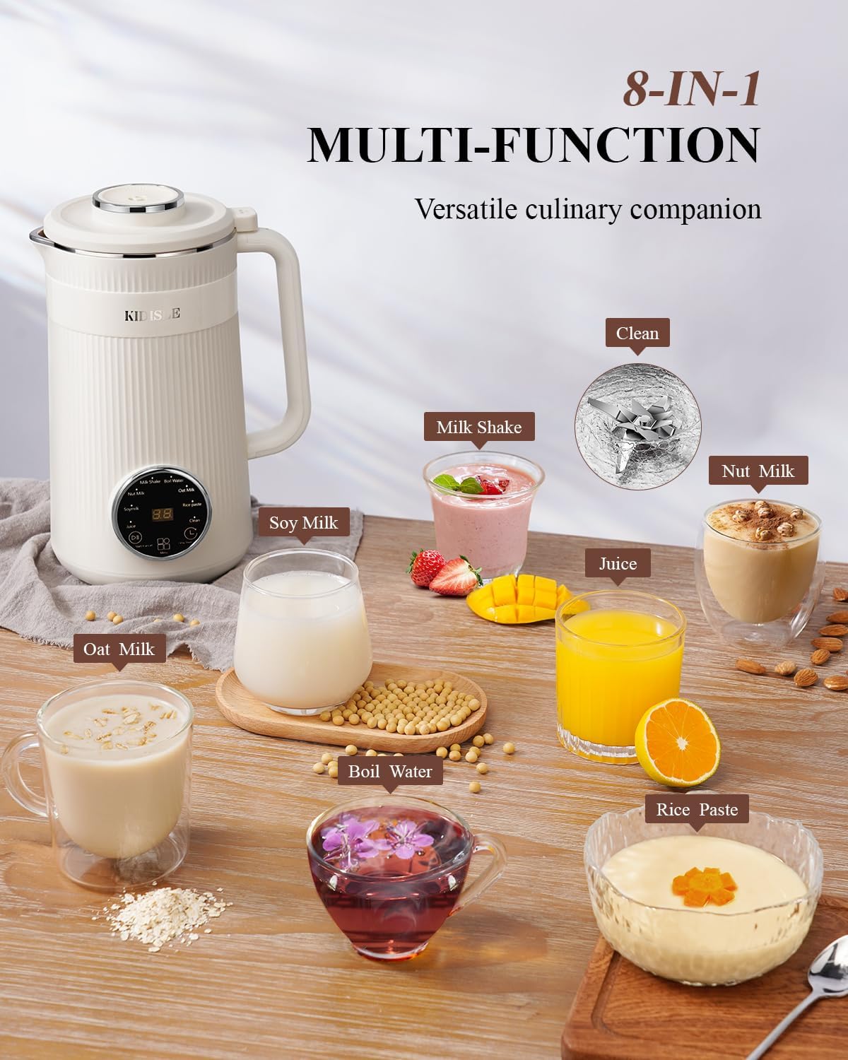 Máquina Licuadora de leche de nueces 8 en 1 Kidisle