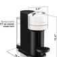 Nespresso Vertuo Next – Cafetera para Café y Expreso De'Longhi (Blanca)